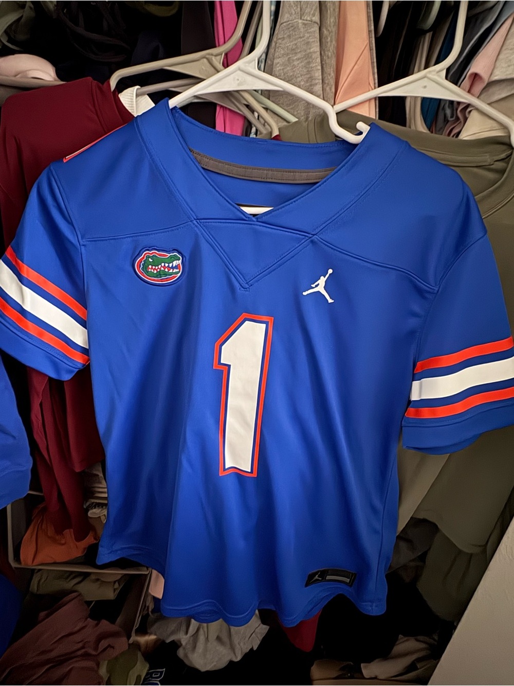 Women’s Florida Gators Royal Blue Football Jersey - #1